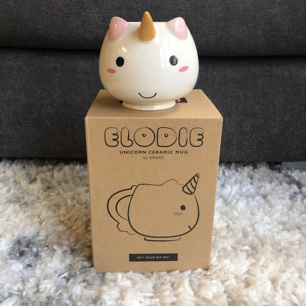 EUC Smoko Elodie Unicorn Ceramic Mug
